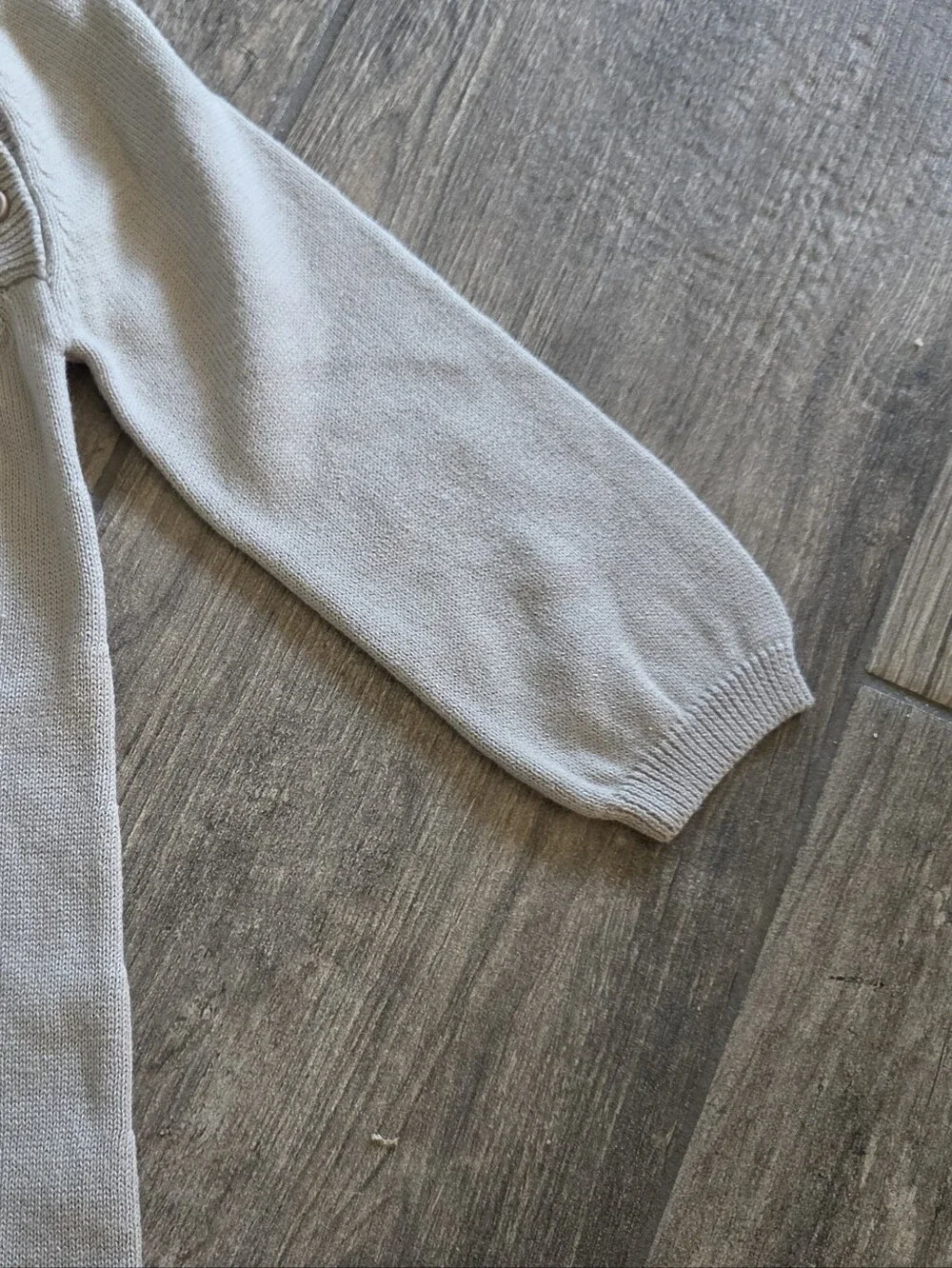 GAP Baby EUC 18-24 Months Gray Polar Bear Sweater One-Piece Romper